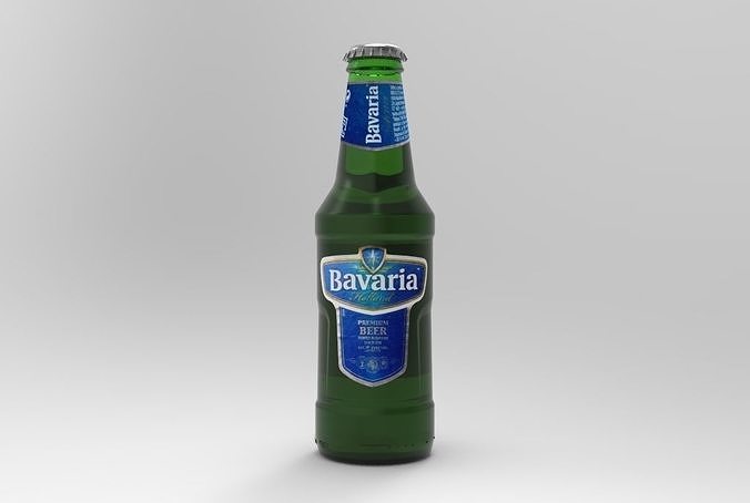 Bavaria beer 025L bottle 3D model