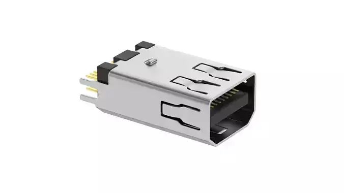 Mini Displayport Female 3D model