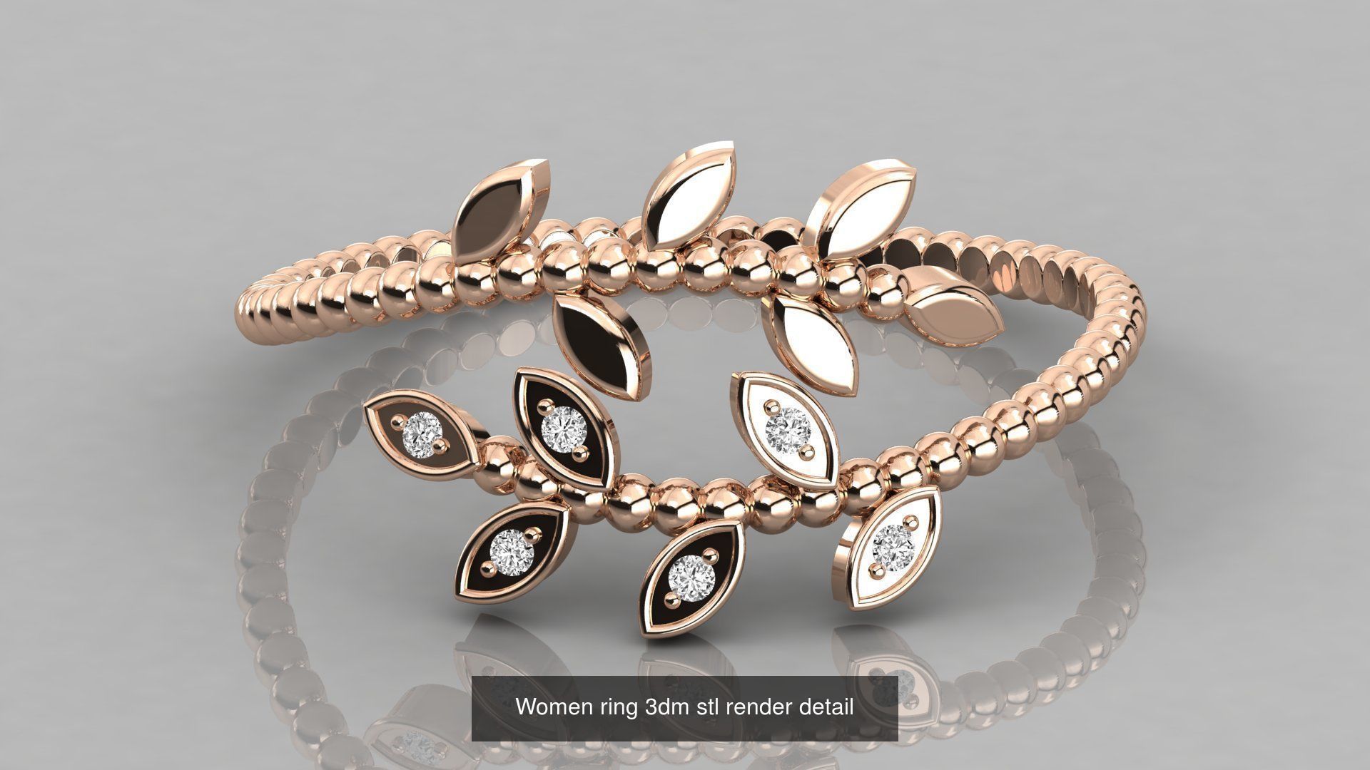 62 Italian Collection Bands 3dm stl renders details  _49