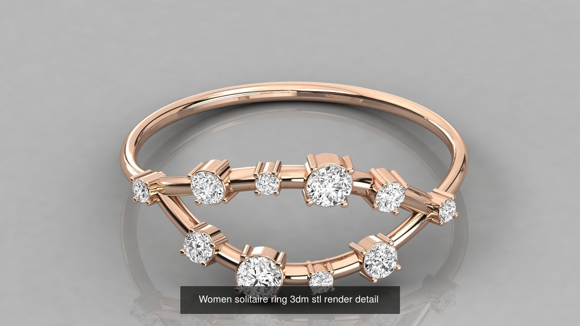 62 Italian Collection Bands 3dm stl renders details  _5