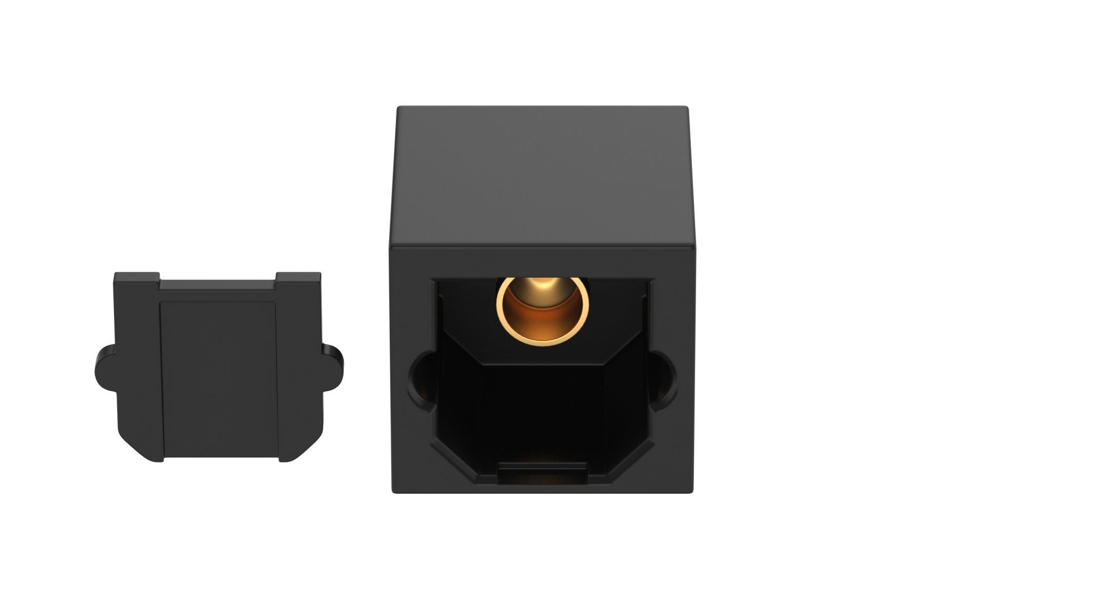 Optical Audio Female 3D model_1