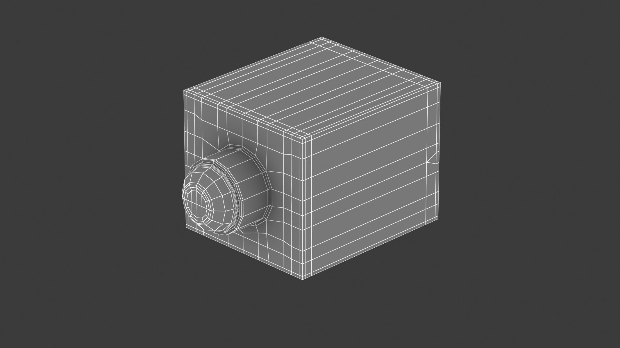 Optical Audio Female 3D model_7