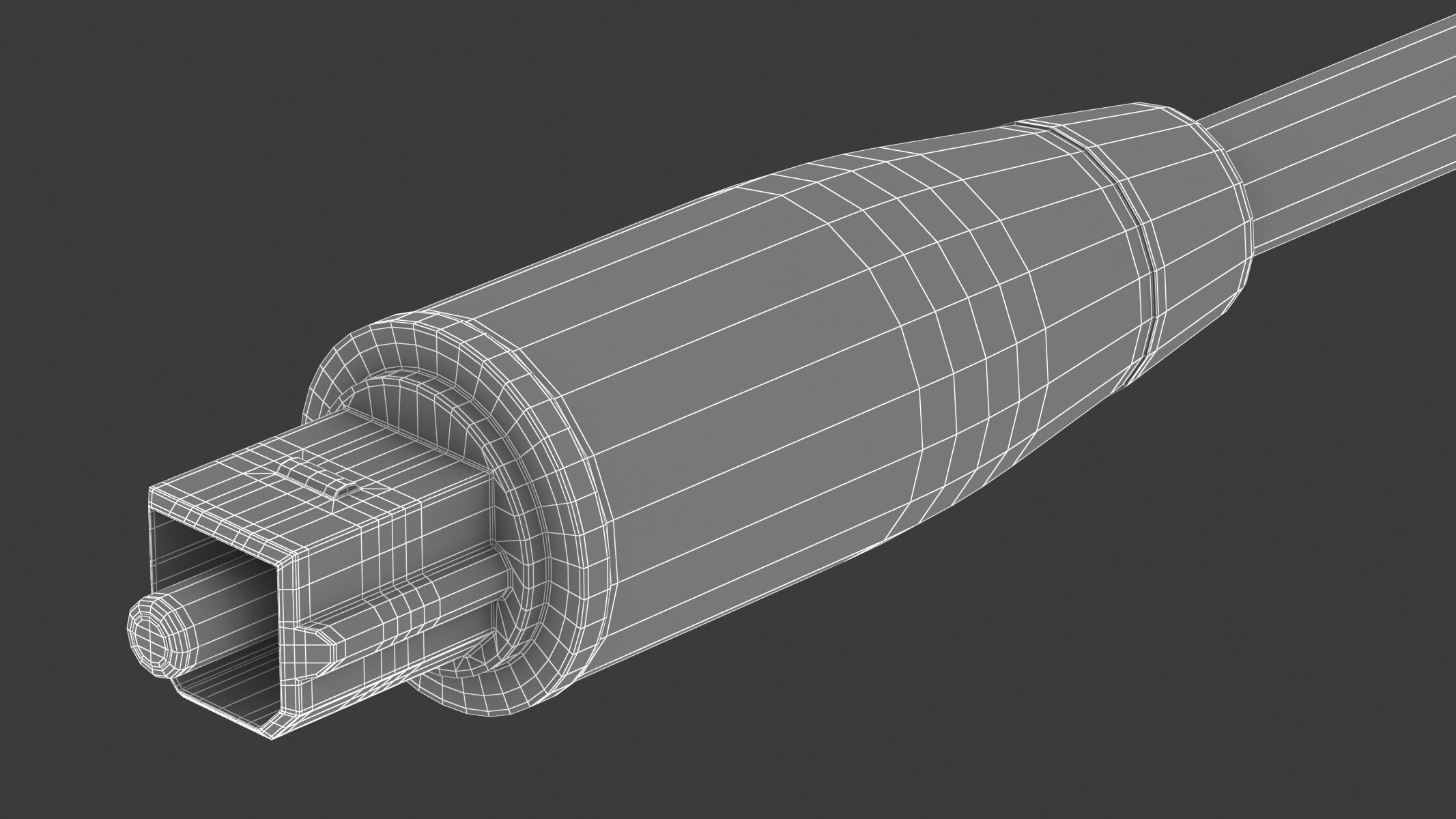 Optical Audio Male 3D model_7