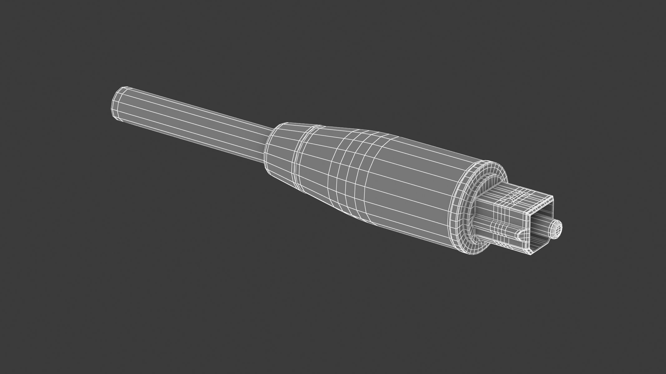 Optical Audio Male 3D model_5