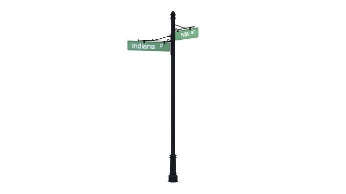 Street Sign 10 3D model