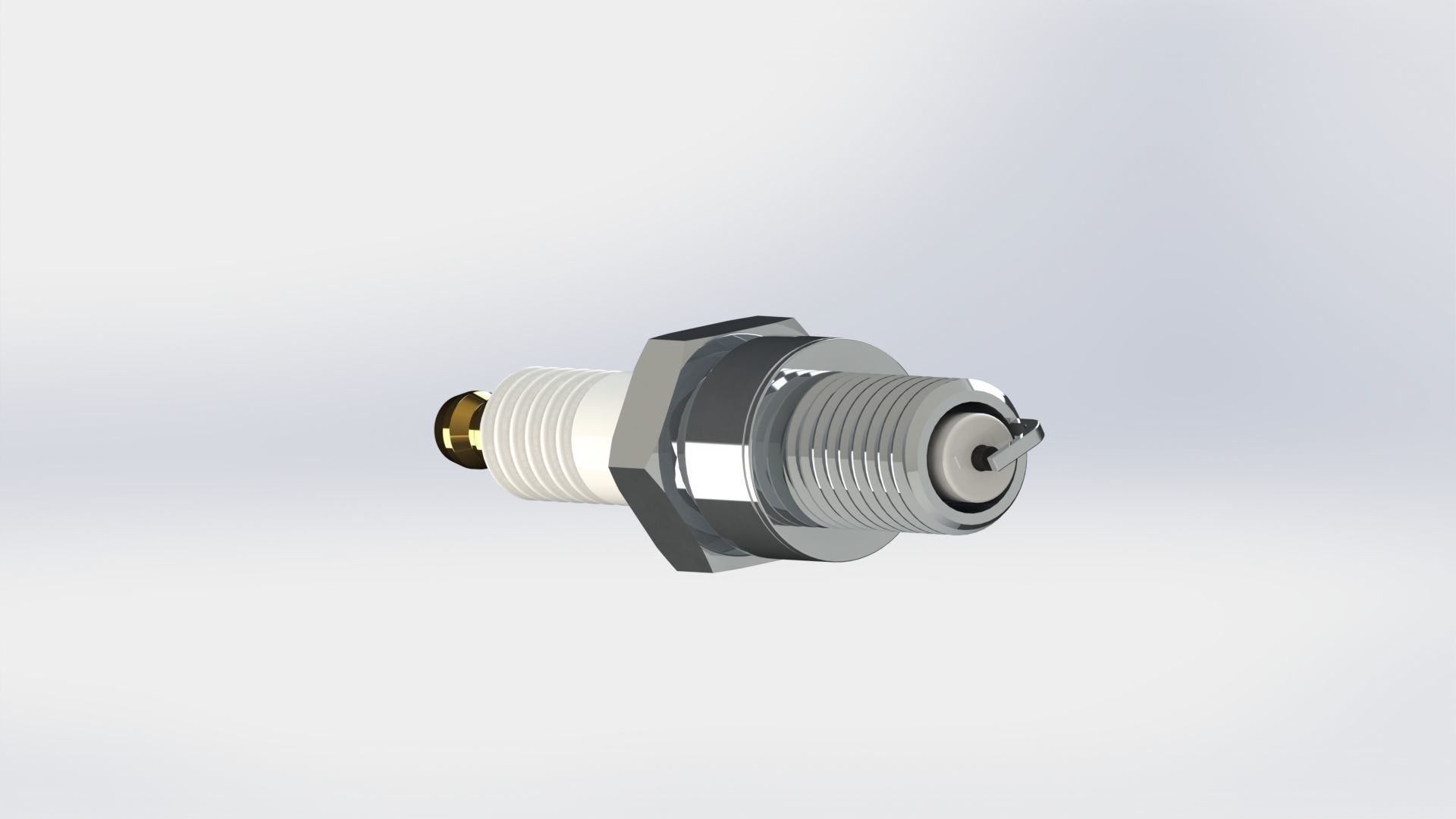 Spark plug 3D print model_2