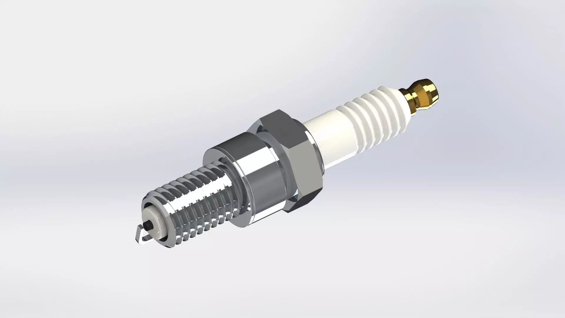 Spark plug 3D print model_0