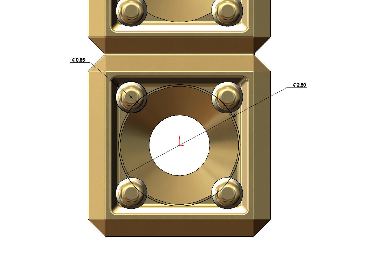Cube bar pendant and charm 3D print model_7