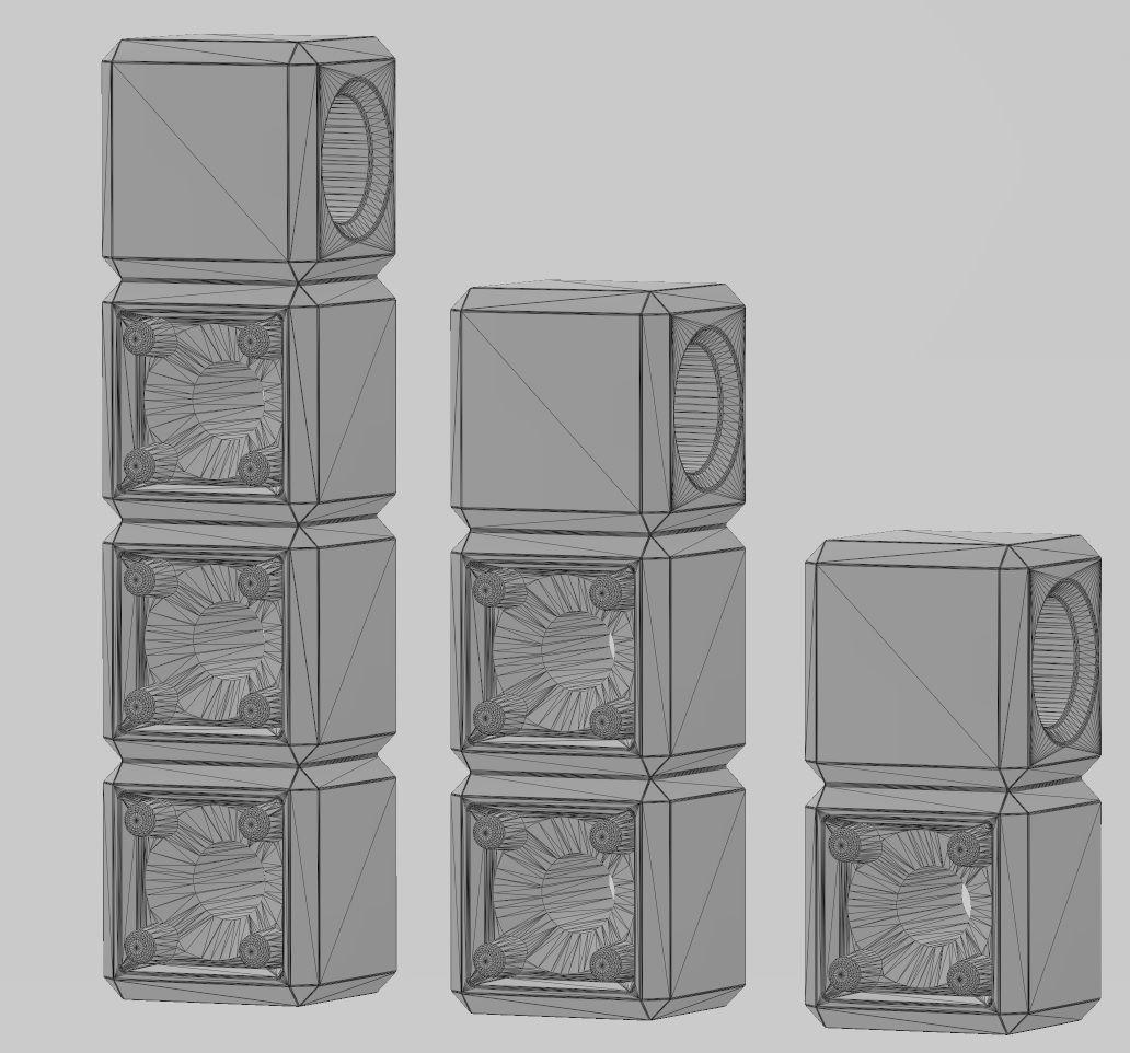 Cube bar pendant and charm 3D print model_15