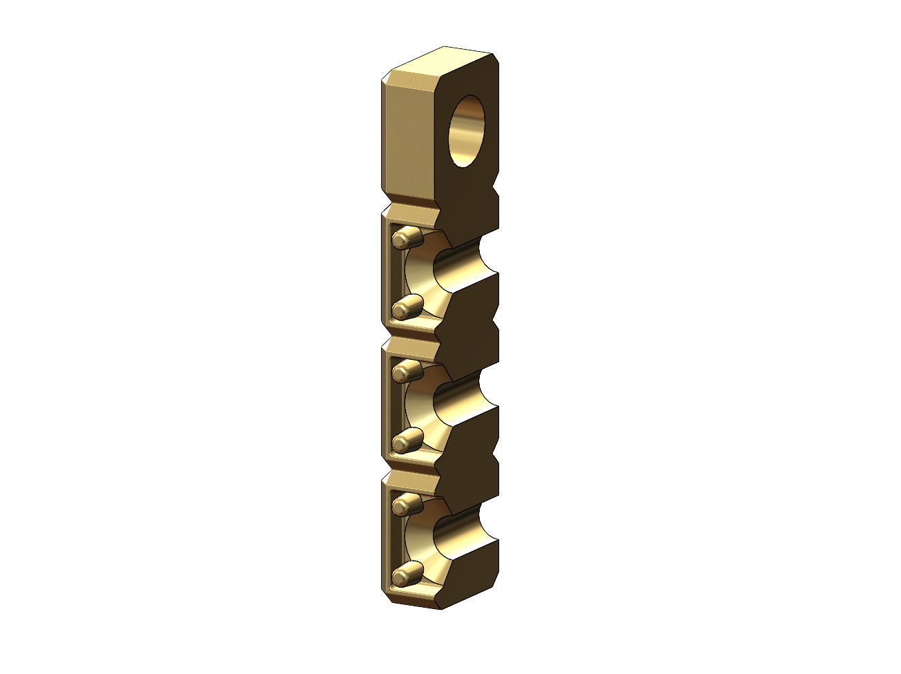 Cube bar pendant and charm 3D print model_10