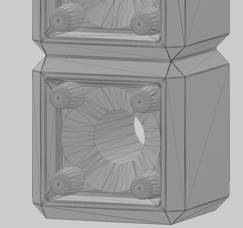 Cube bar pendant and charm 3D print model_17