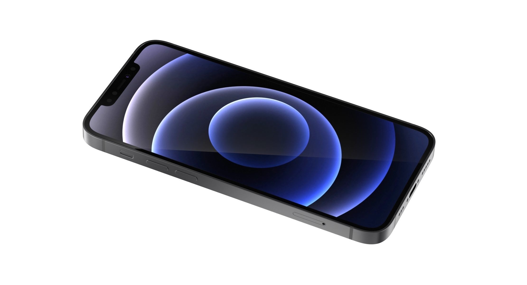 Apple iPhone 12 Black  3D model_4