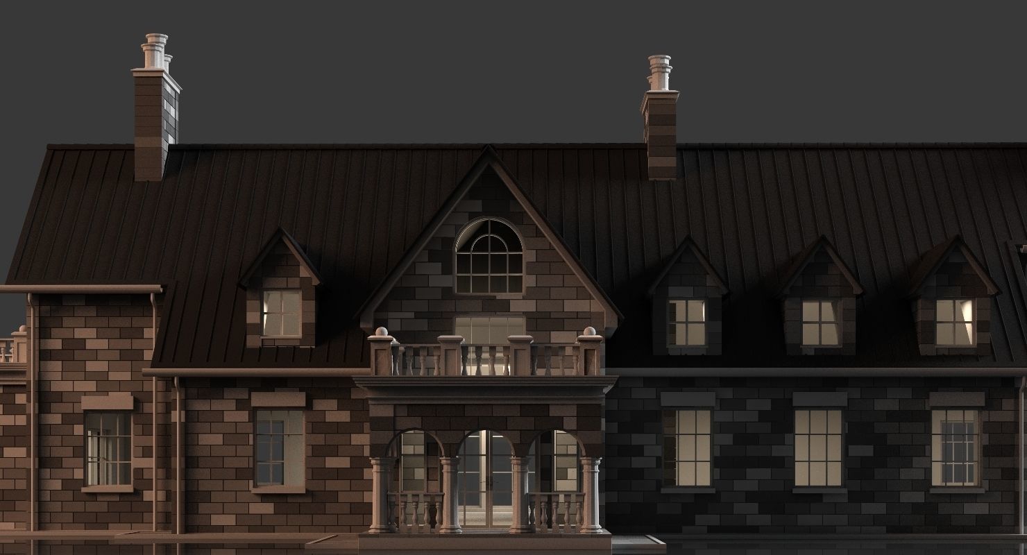 Mansion 01 3D model_9