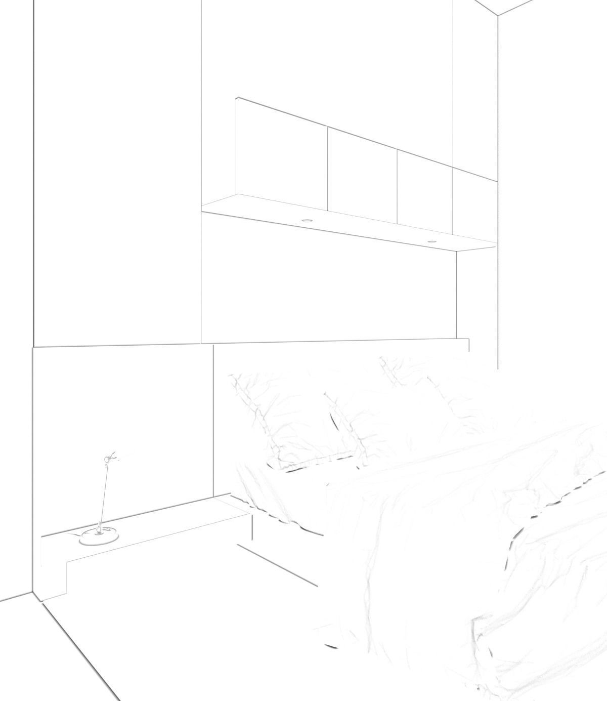 VISUALWORKS - VRAY FOR SKETCHUP BEDROOM SCENE 3D model_9