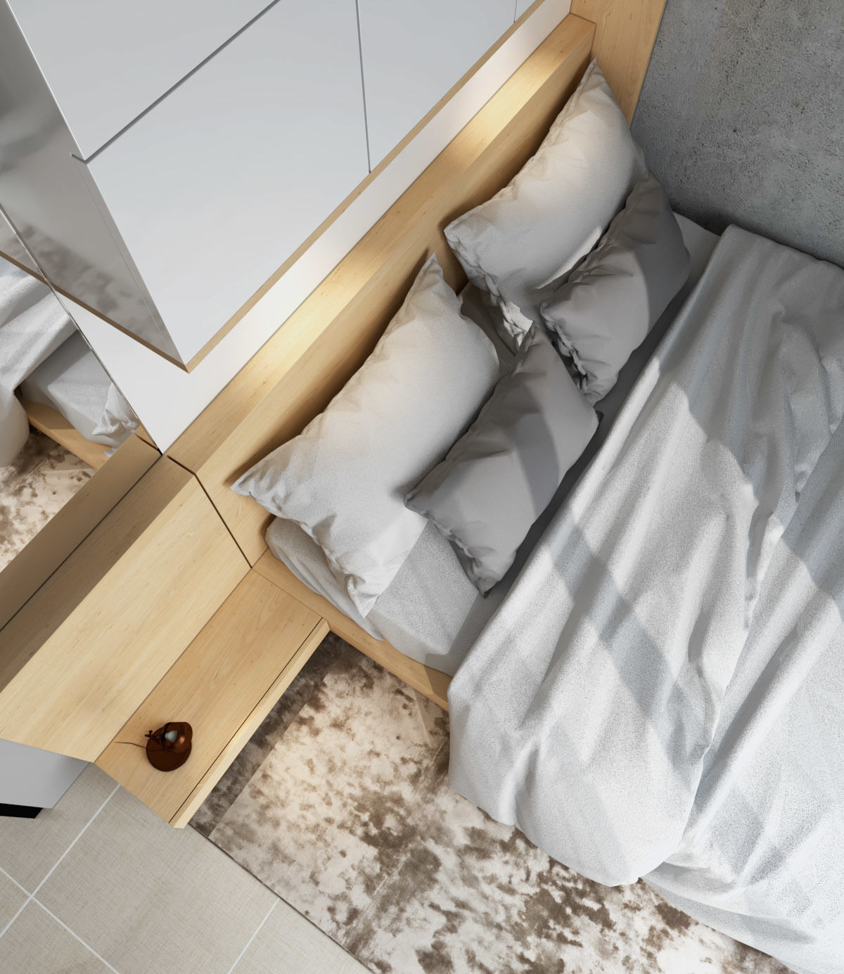 VISUALWORKS - VRAY FOR SKETCHUP BEDROOM SCENE 3D model_2