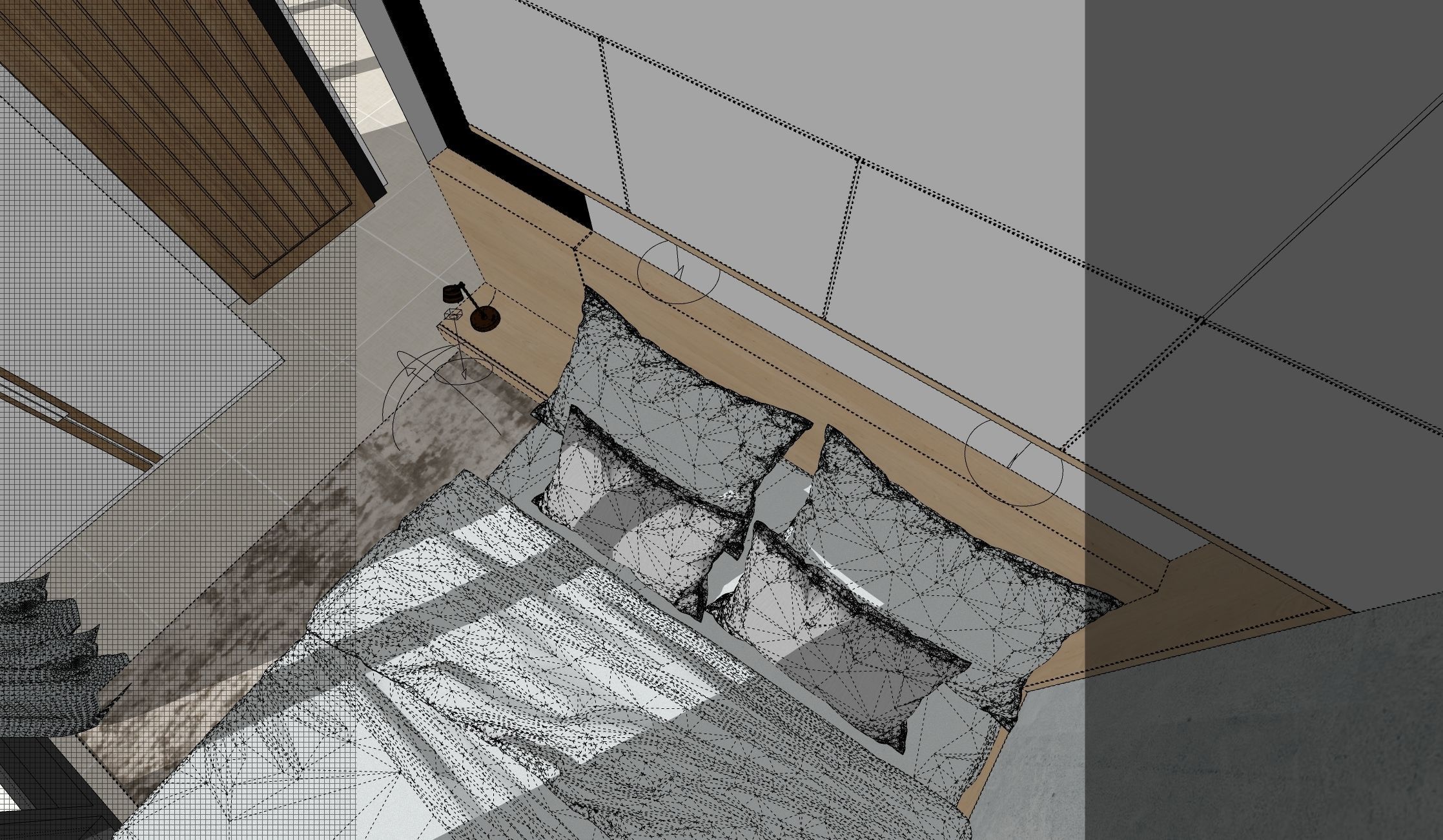 VISUALWORKS - VRAY FOR SKETCHUP BEDROOM SCENE 3D model_6