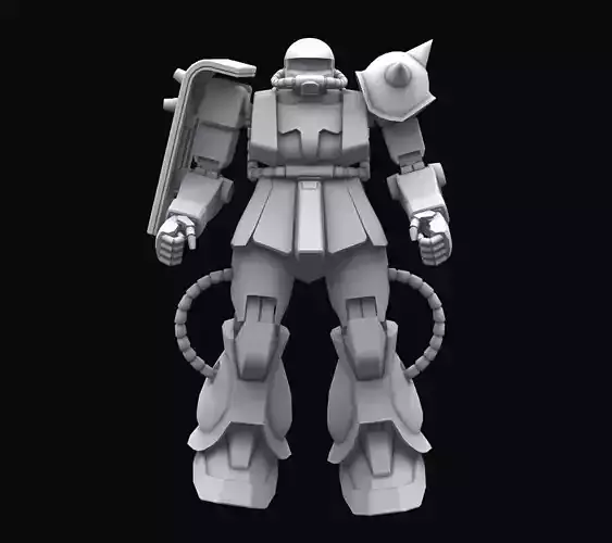 Gundam mobile suit MS06J model 3D model
