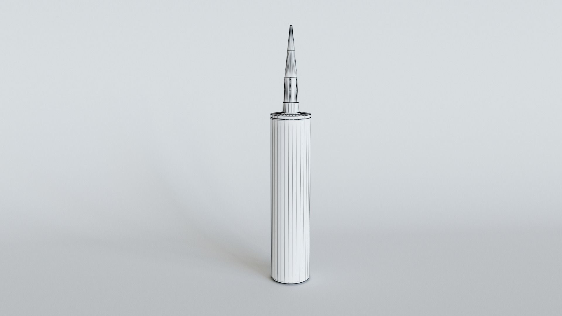 Silicone Sealant Mastic 3D model_2