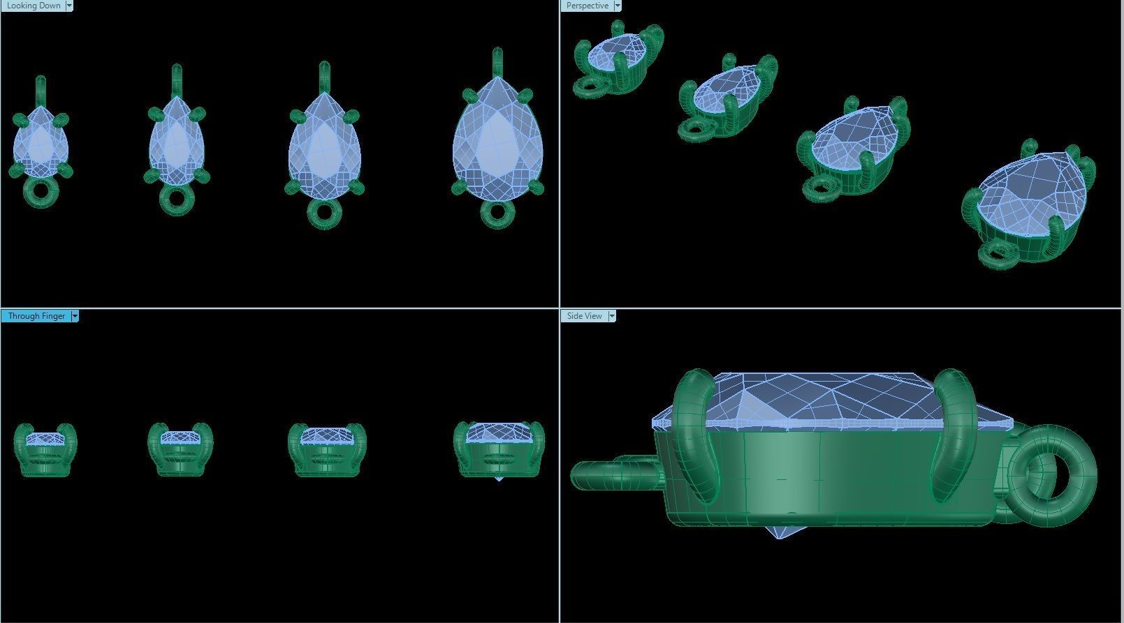 Jewelry Gems Stone Sets 3D Model Collection_20