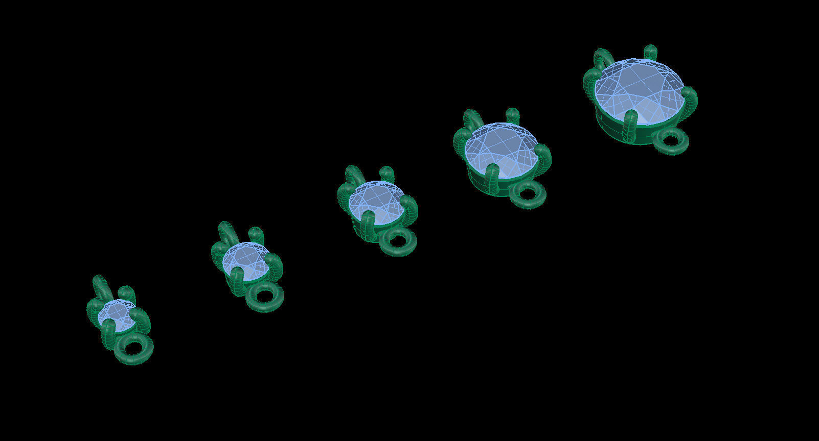 Jewelry Gems Stone Sets 3D Model Collection_36