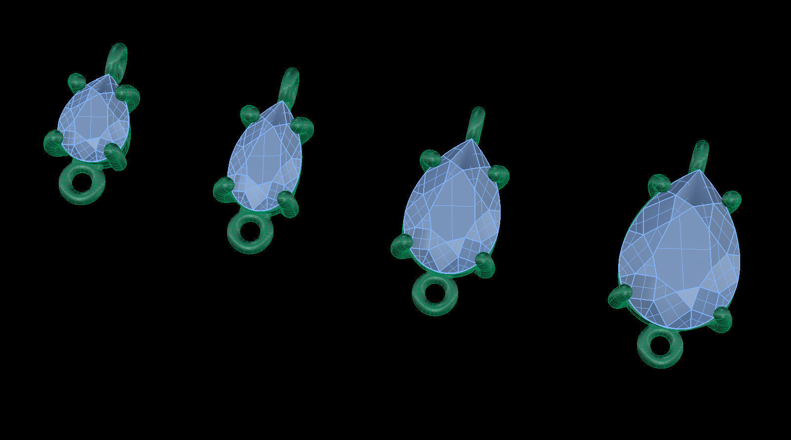 Jewelry Gems Stone Sets 3D Model Collection_24