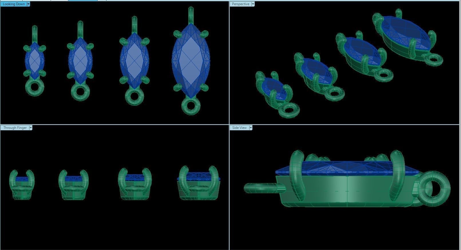 Jewelry Gems Stone Sets 3D Model Collection_32