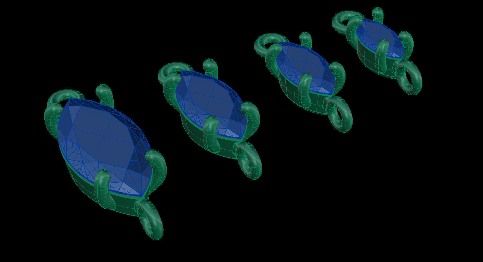 Jewelry Gems Stone Sets 3D Model Collection_31