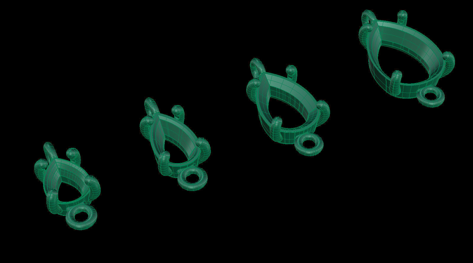 Jewelry Gems Stone Sets 3D Model Collection_22