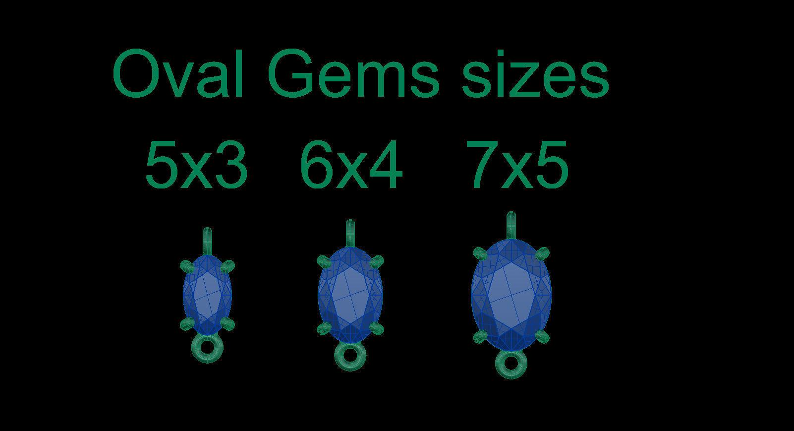 Jewelry Gems Stone Sets 3D Model Collection_14