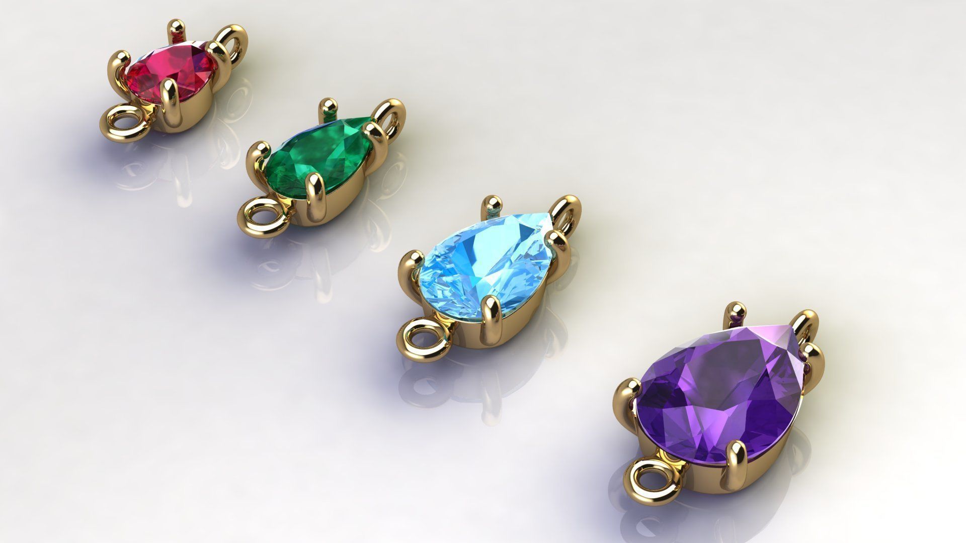 Jewelry Gems Stone Sets 3D Model Collection_18