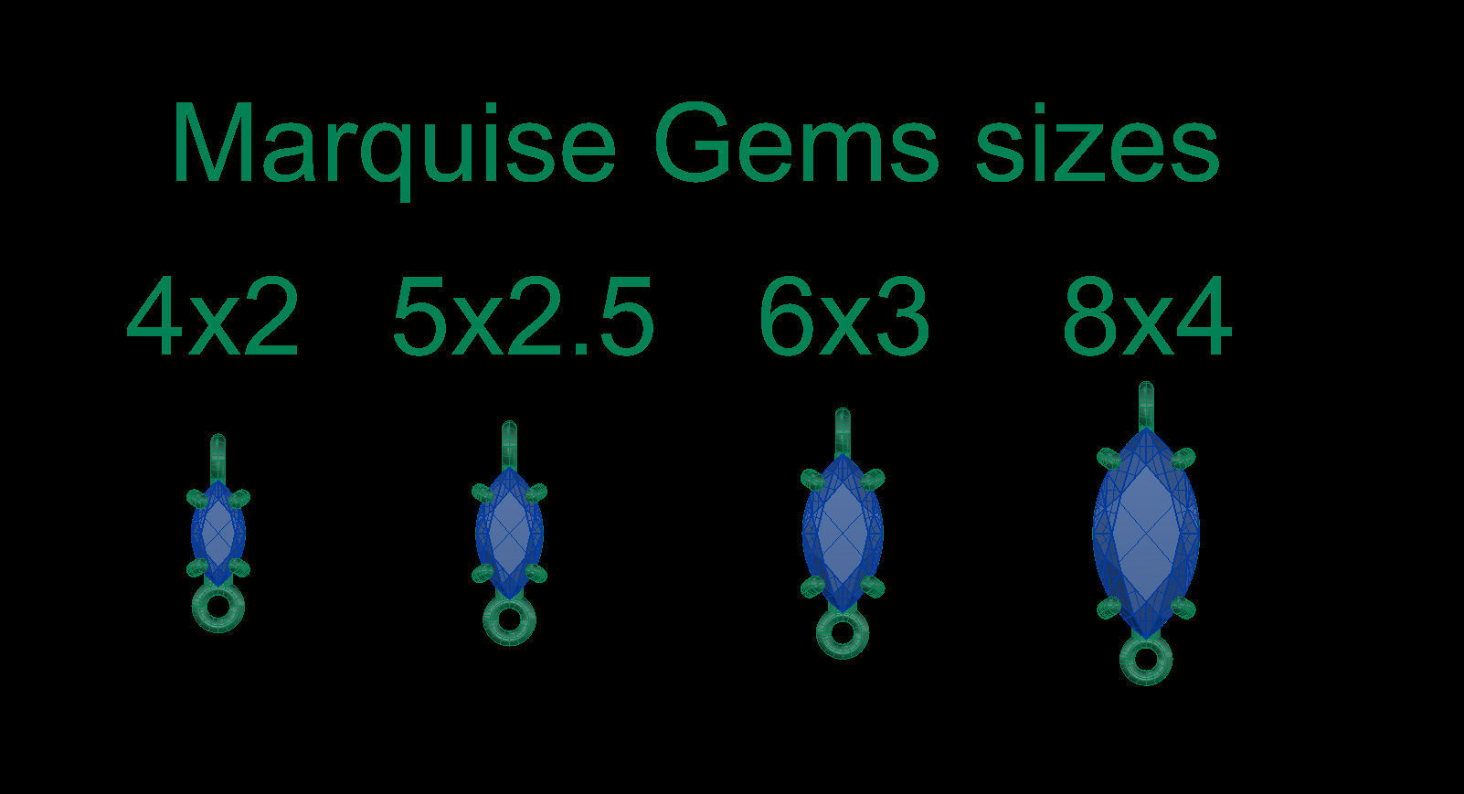 Jewelry Gems Stone Sets 3D Model Collection_30