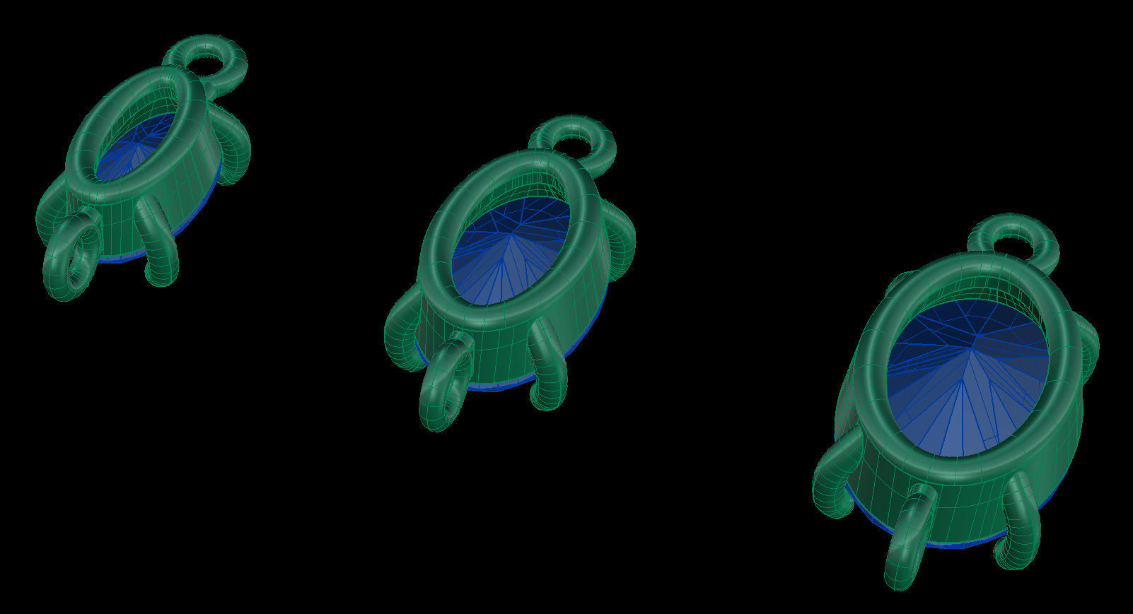 Jewelry Gems Stone Sets 3D Model Collection_13