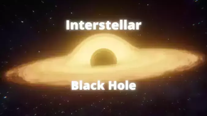 Interstellar Black Hole - With Accretion Disk Free low-poly 3D model