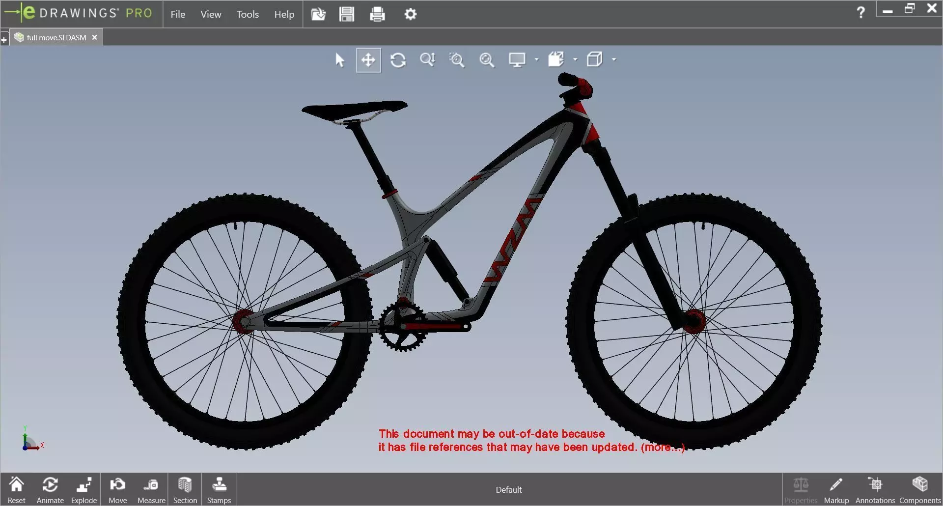 Bicycle - 160mm mountain-bike 3D model