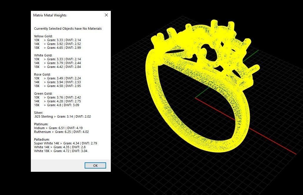 Women ring with gems 3dm stl 3D print model_6