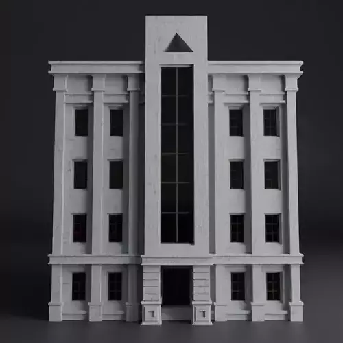 CLASSIC OLD EUROPEAN BUILDING 04 Low-poly 3D model CLASSIC OLD EUROPEAN BUILDING 04 Low-poly 3D model