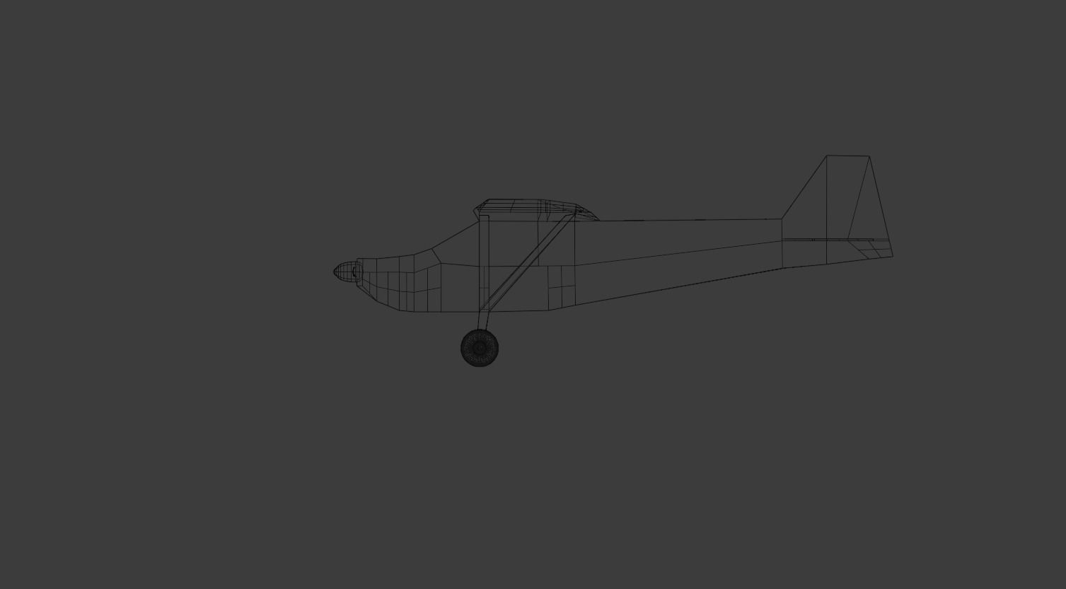 Plane DA20 3D model_2