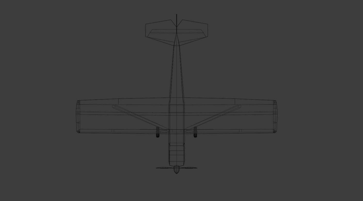 Plane DA20 3D model_4