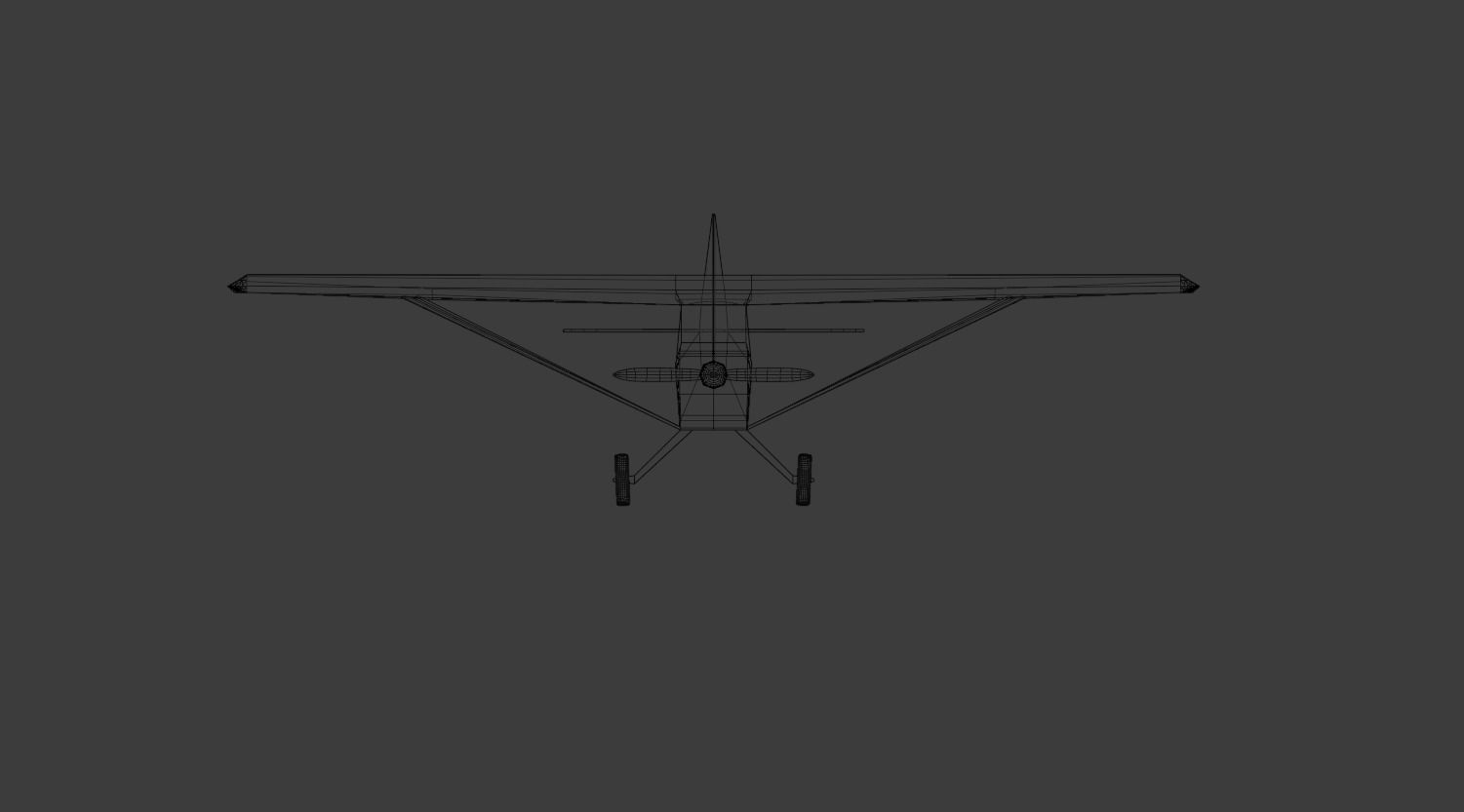 Plane DA20 3D model_3