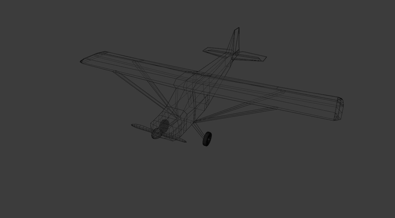 Plane DA20 3D model_1