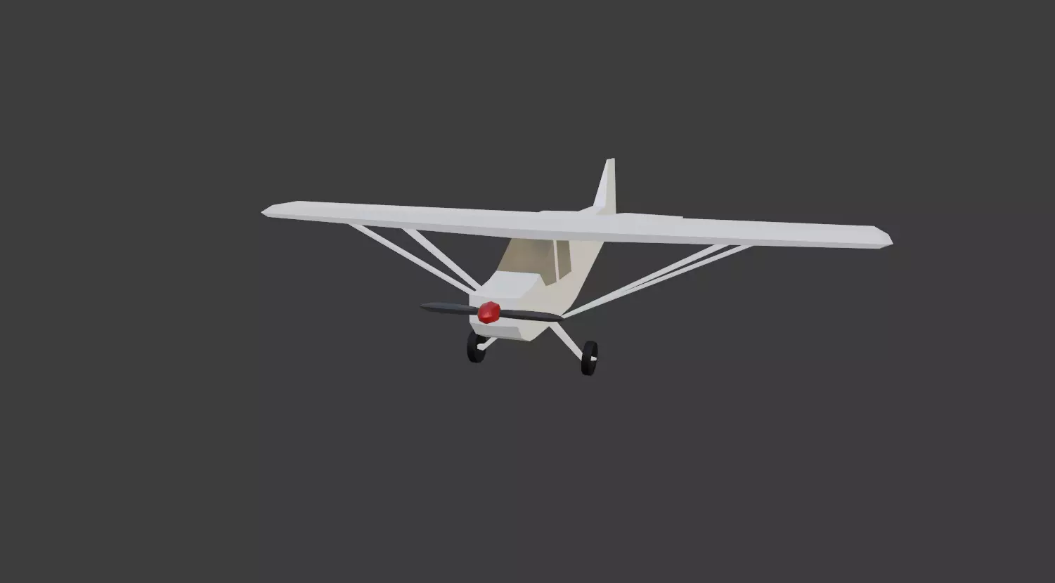 Plane DA20 3D model_0