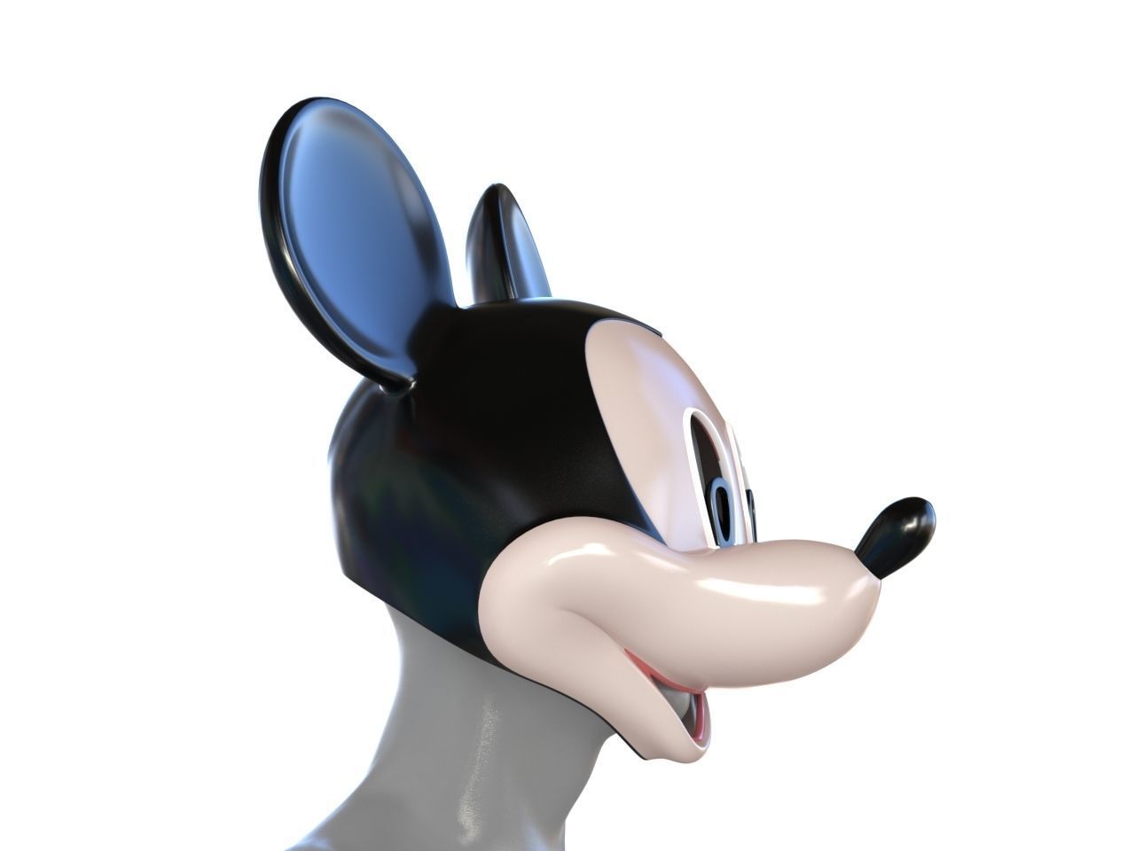 Mickey Mask Helmet 3D print model_1