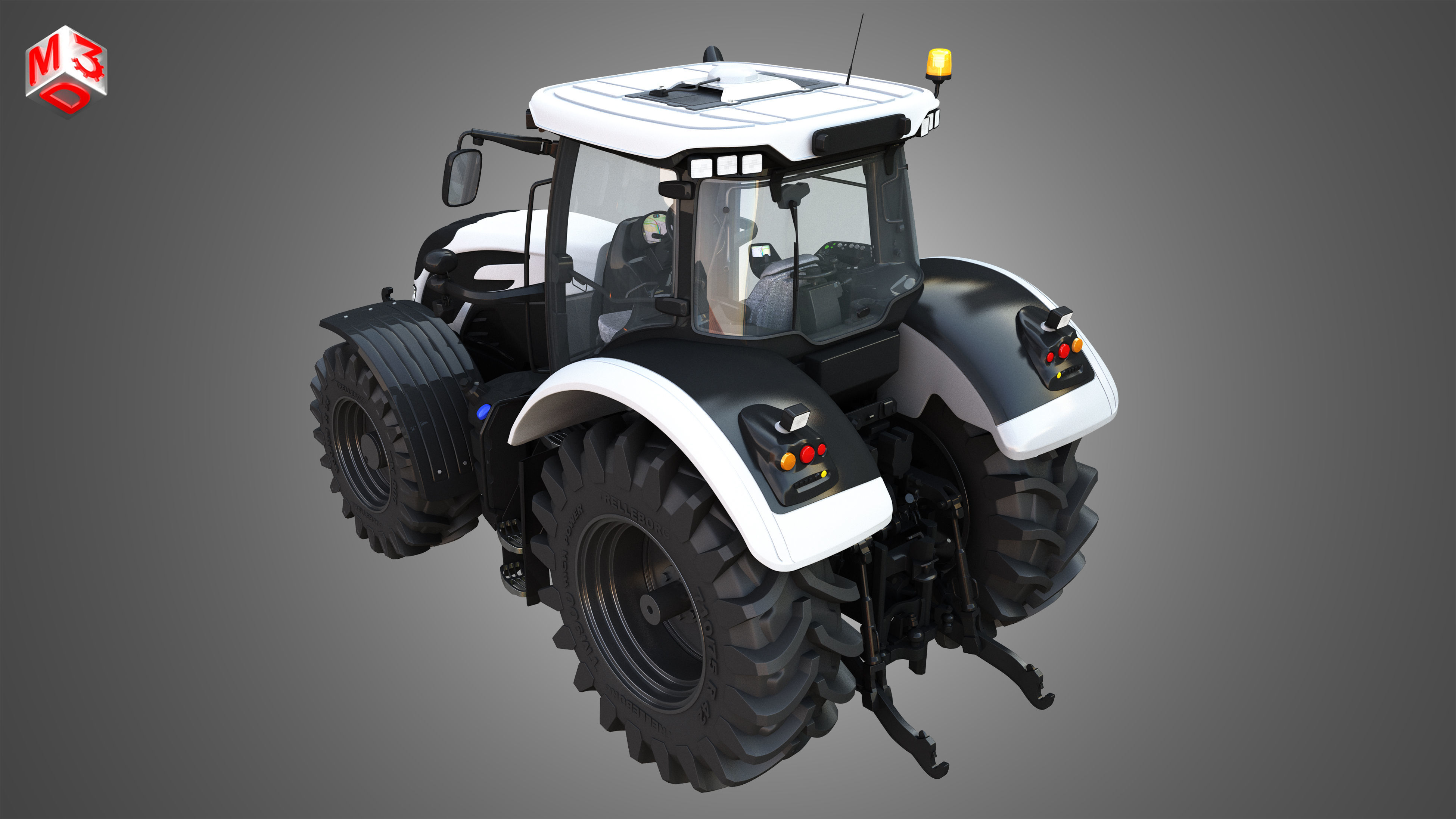 Tractors 4 in 1 3D model_30