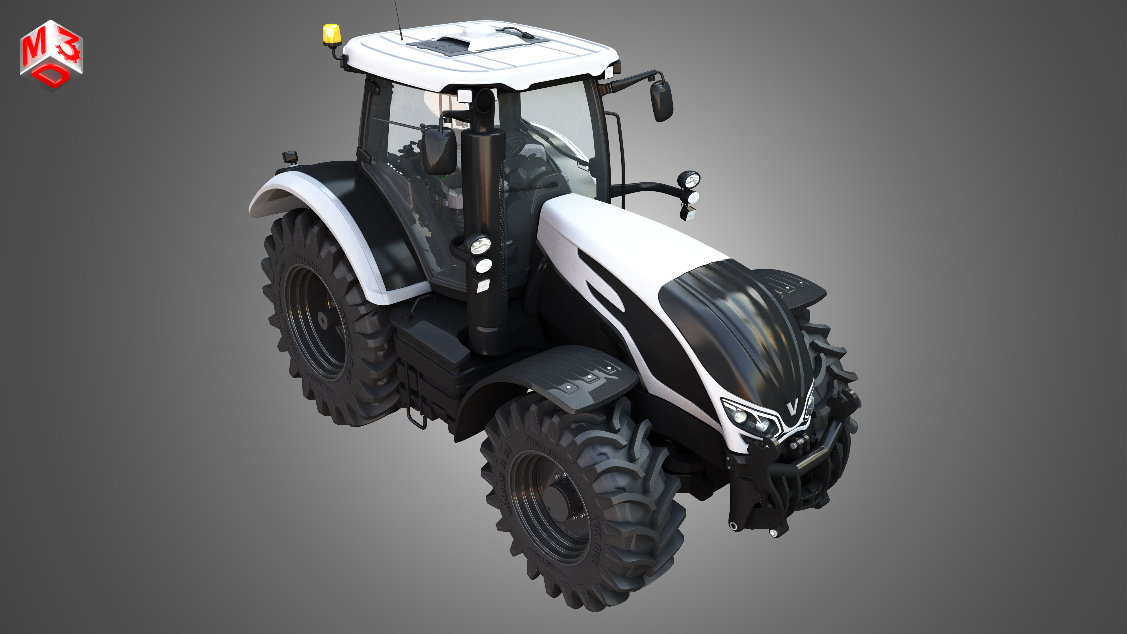 Tractors 4 in 1 3D model_26