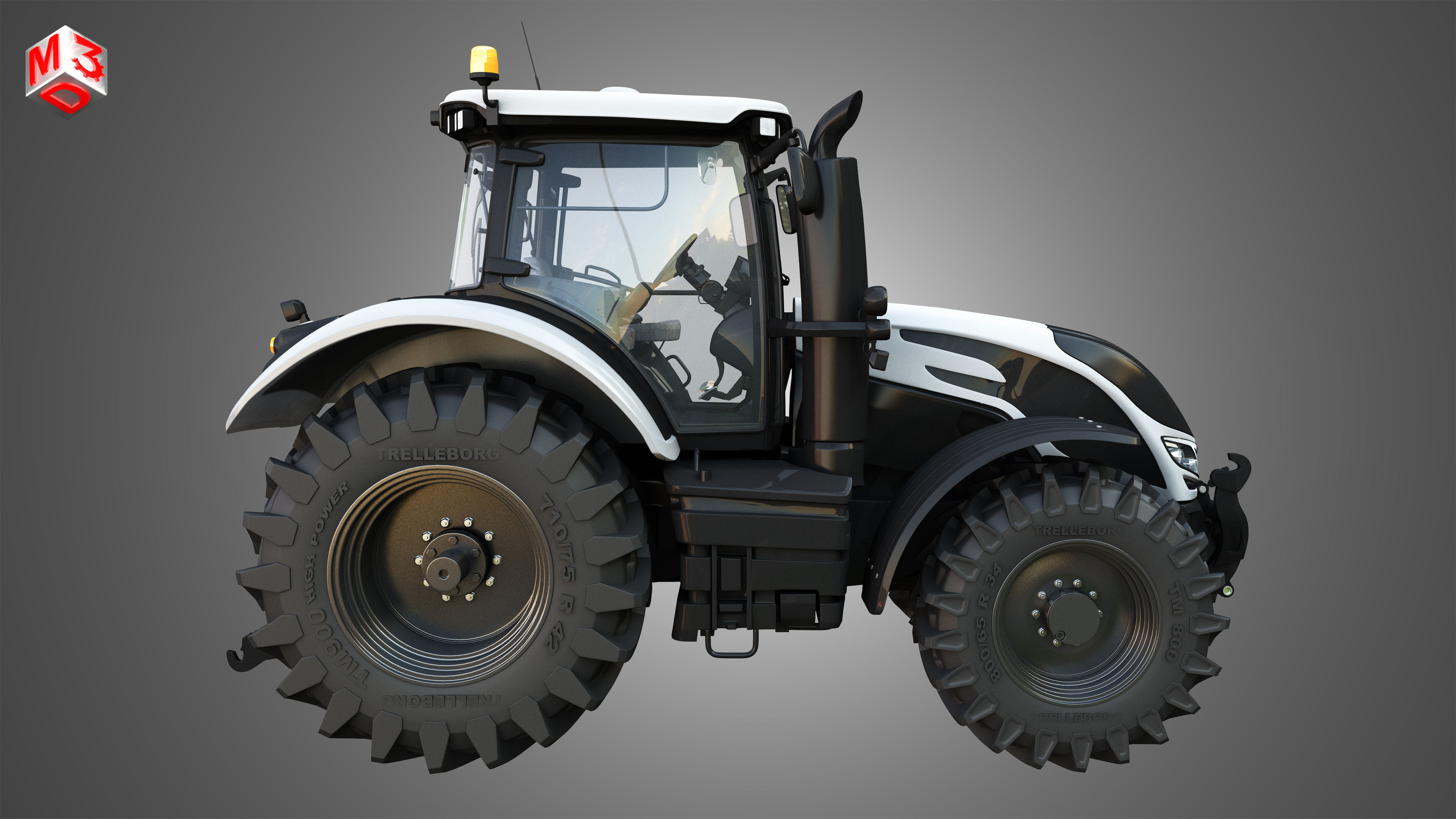 Tractors 4 in 1 3D model_22