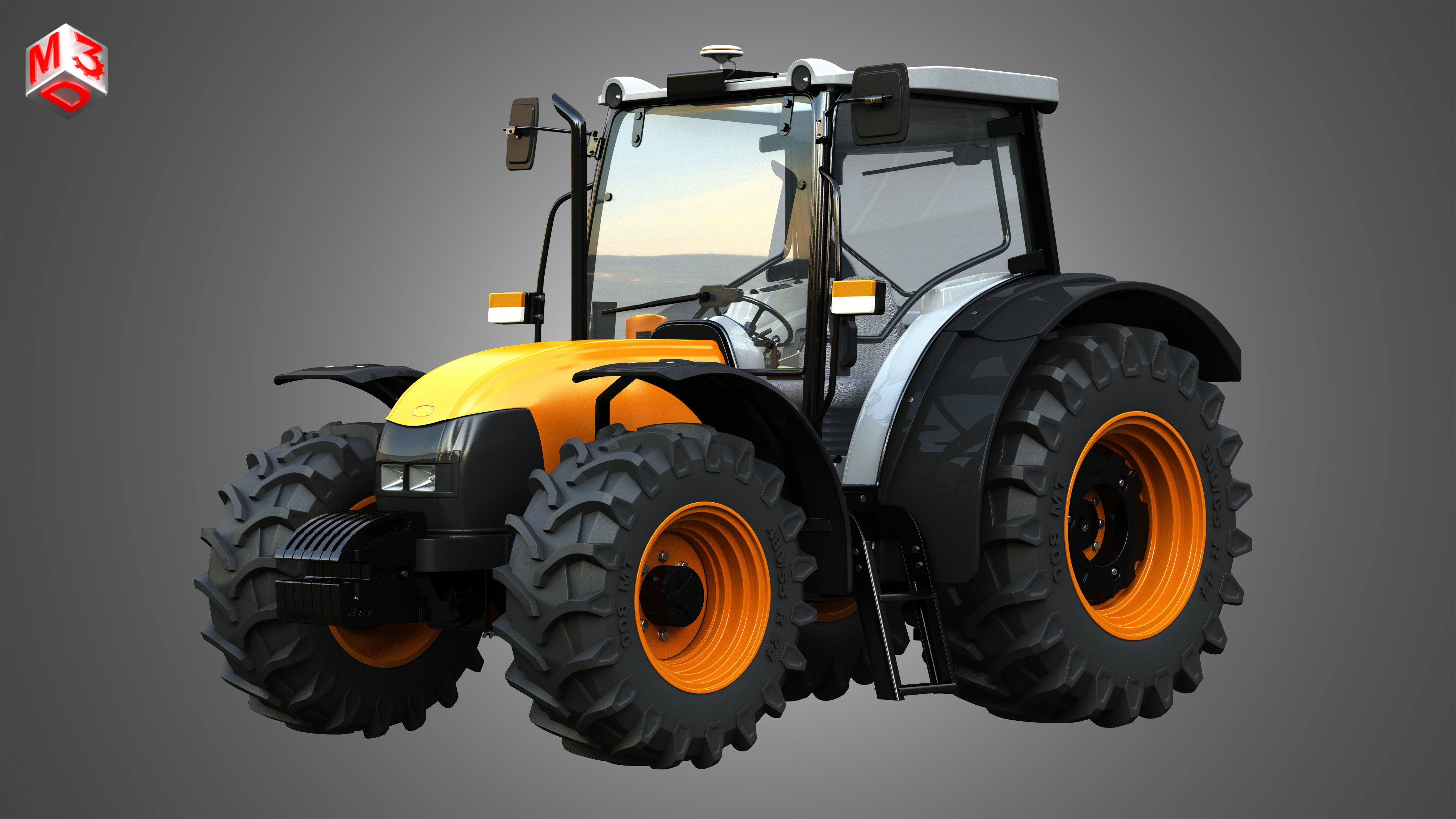 Tractors 4 in 1 3D model_3