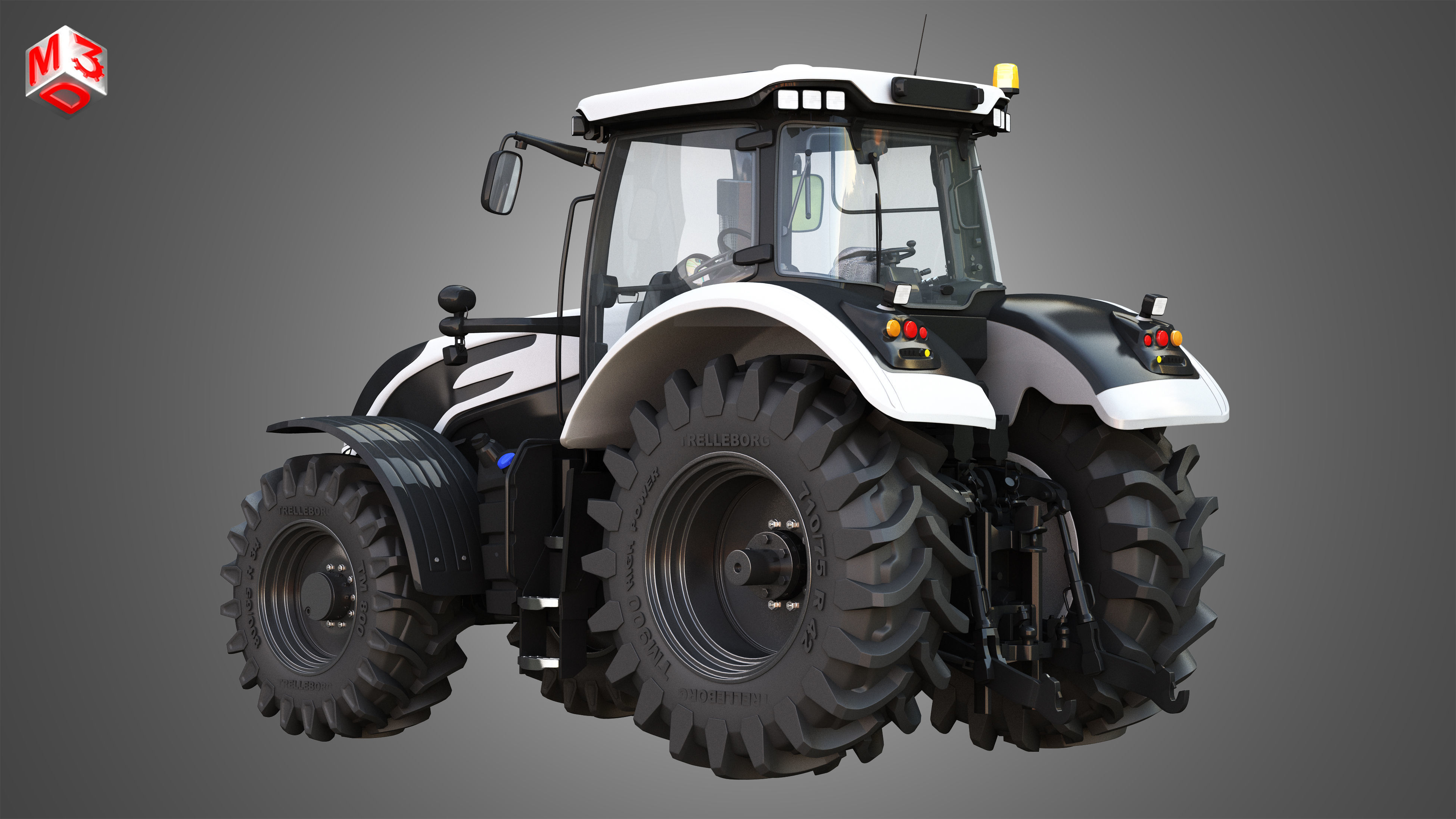 Tractors 4 in 1 3D model_14