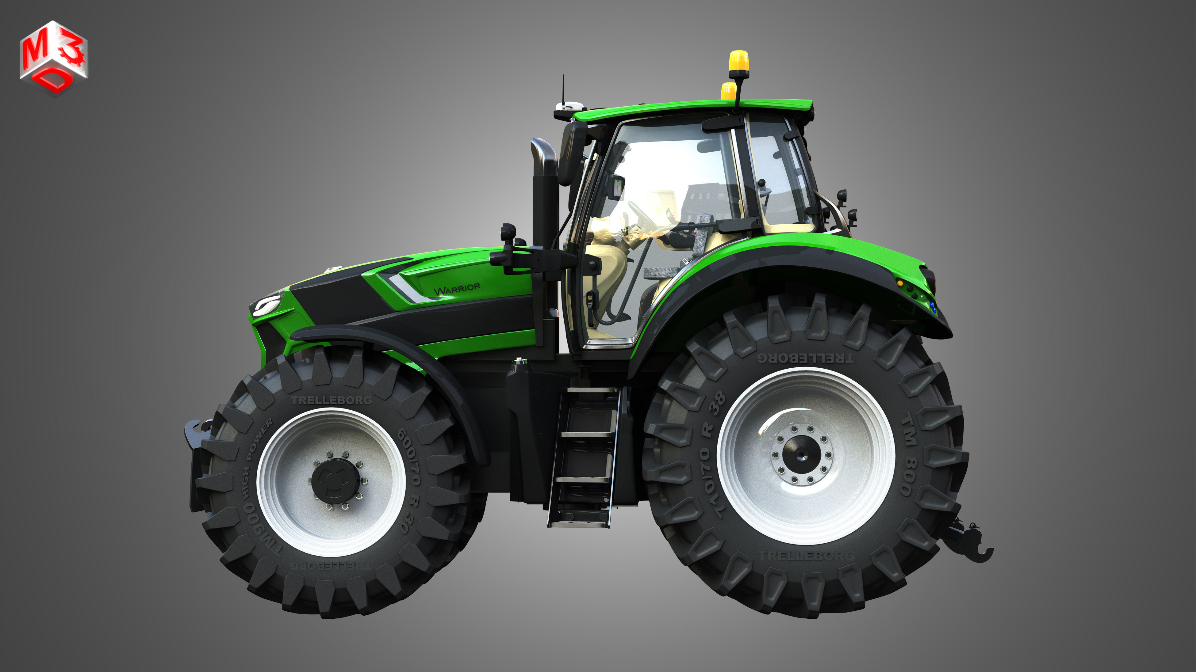 Tractors 4 in 1 3D model_20