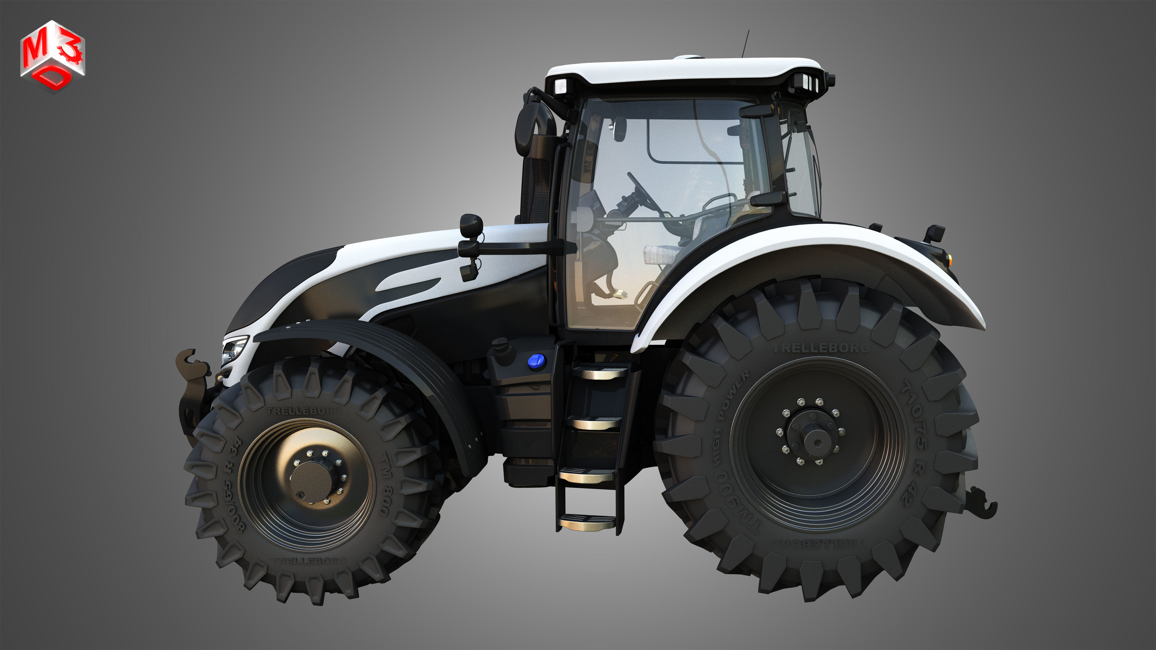 Tractors 4 in 1 3D model_18