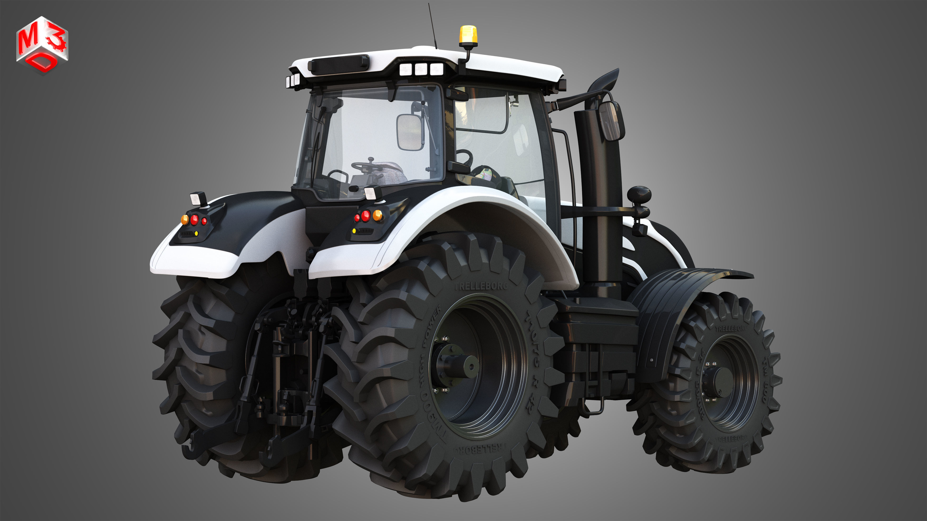 Tractors 4 in 1 3D model_6